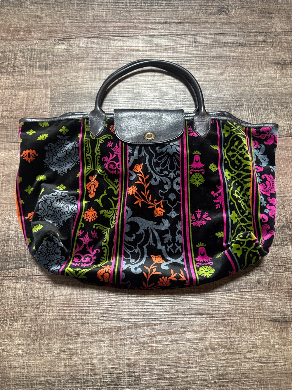 Longchamp Le Pliage Velvet tote bag